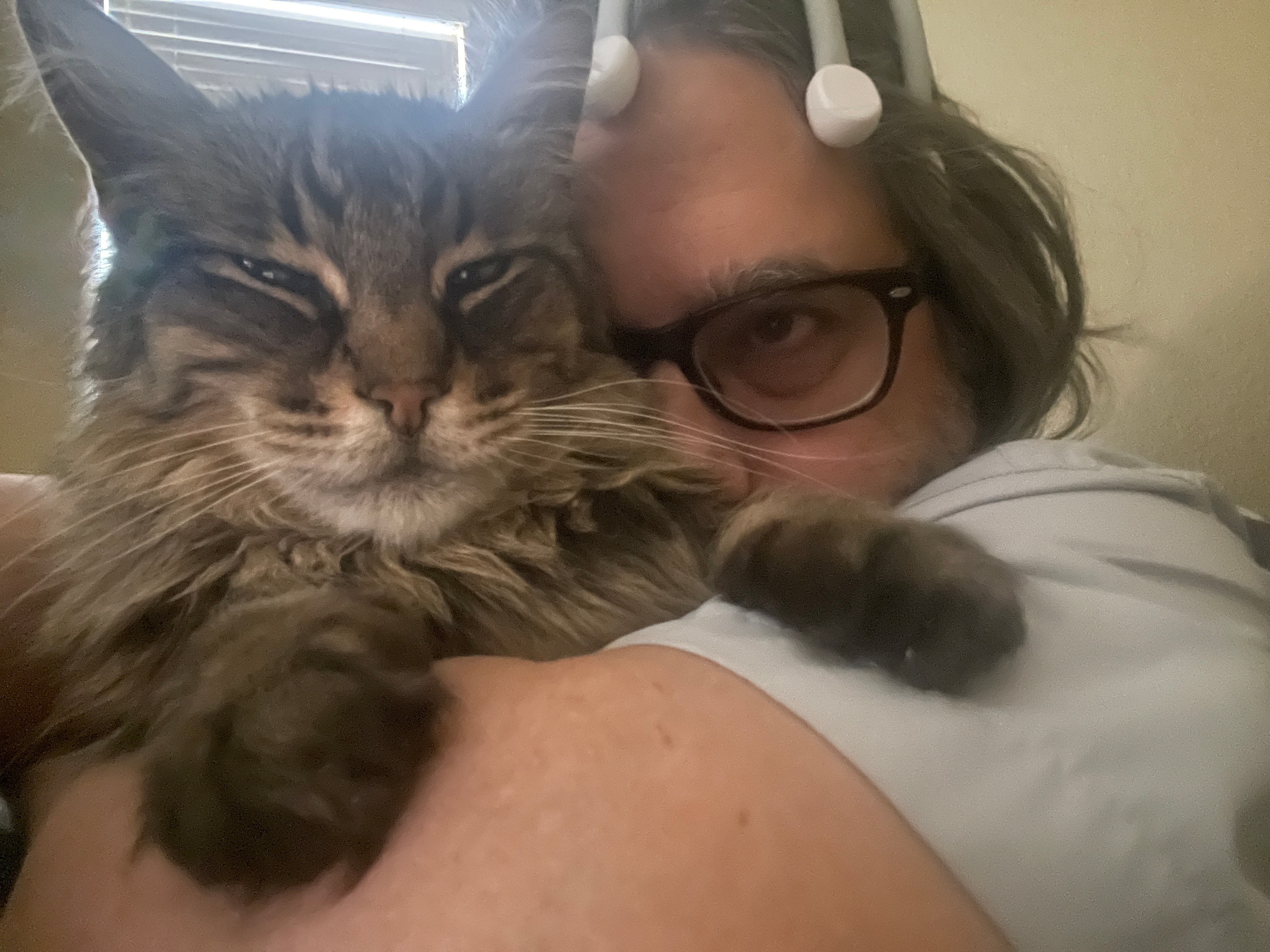 King Tiger with his person, close