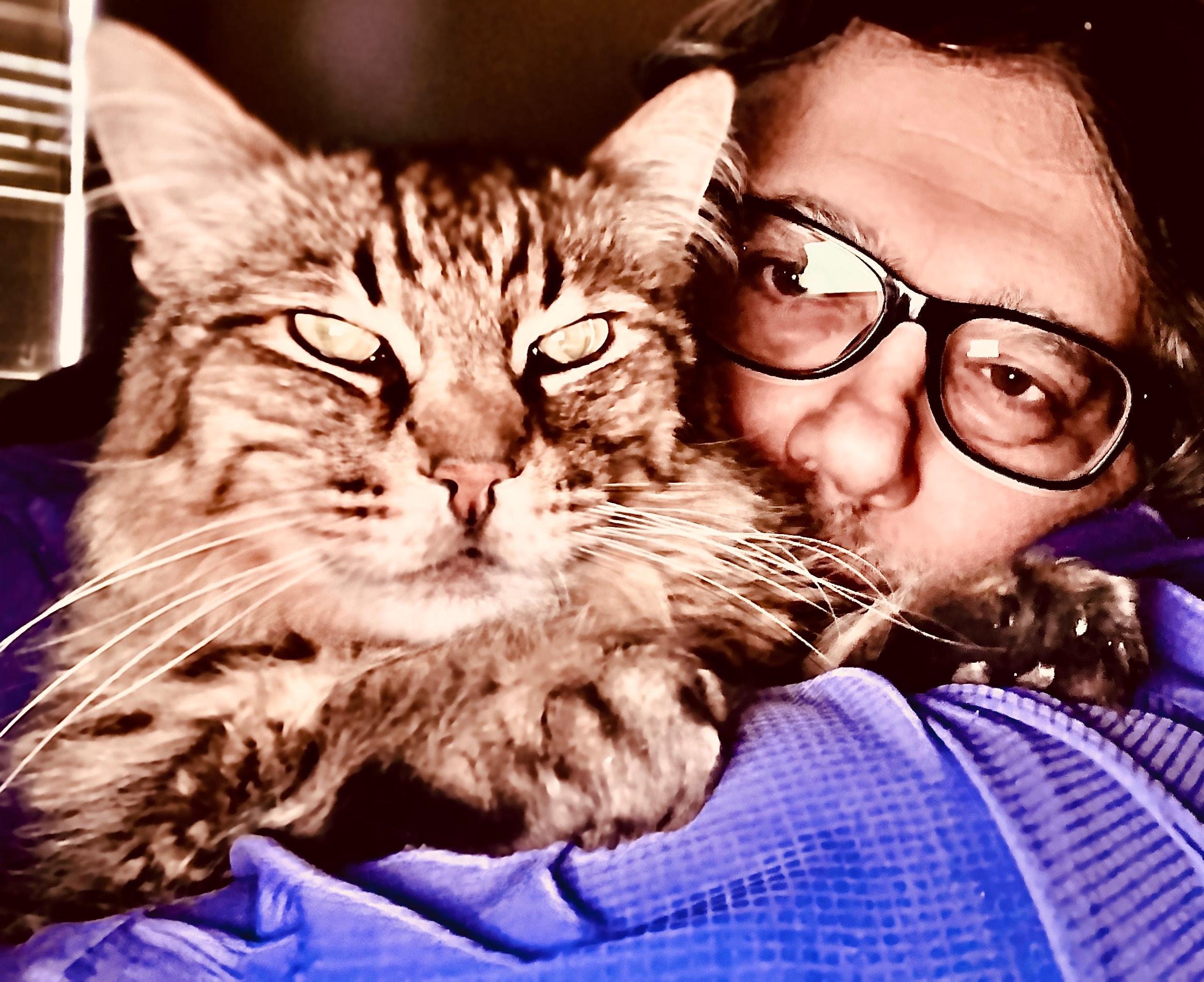 King Tiger with his person, cheek to cheek